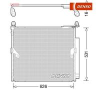 Condenser, air conditioning DENSO DCN50038 For TOYOTA, LEXUS