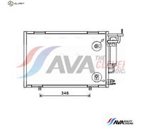 CONDENSER AIR CONDITIONING FD5615D FOR FORD FIESTA/VI/Van ECOSPORT/SUV B-MAX