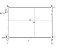 CONDENSER AIR CONDITIONING FITS: FITS FOR RENAULT KOLEOS I 2.0 DCI /2.0 DCI 4