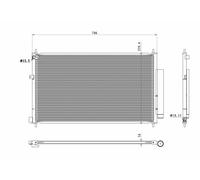 CONDENSER AIR CONDITIONING FITS: HONDA CR-V IV WAGON 2.0 /1.6 I-DTEC /2.0 IVT