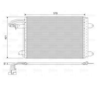 CONDENSER AIR CONDITIONING FITS: SEAT LEON 1.6 TDI/1.6/2.0 FSI/2.0 TFSI/1.9 T