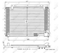 CONDENSER AIR CONDITIONING FITS: VOLVO 960 2.4 TD INTERC./2.0.VOLVO 960 BREAK