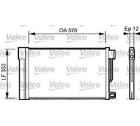 VALEO 818193 Air conditioning condenser