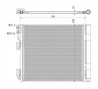 Condenser, air conditioning for NISSAN:NV200 Bus,NV200 Van,EVALIA Bus