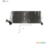 Condenser, air conditioning THERMOTEC KTT110028 For OPEL, CHEVROLET