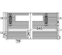 Condenser, air conditioning MAHLE AC 457 000S