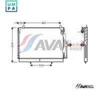 CONDENSER AIR CONDITIONING MS5161 FOR MERCEDES-BENZ 124/T-Model/Break E-CLASS