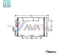 CONDENSER AIR CONDITIONING OL5384D FOR VAUXHALL ZAFIRA/Mk/II ASTRA OPEL 4cyl
