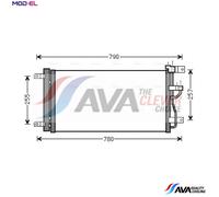 CONDENSER AIR CONDITIONING OLA5612D FOR VAUXHALL CHEVROLET OPEL 4cyl ANTARA 2.2L