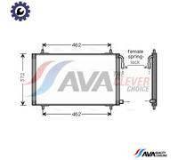 CONDENSER AIR CONDITIONING PE5191 FOR PEUGEOT 206/Van/Hatchback/CC KFW 1.4L 4cyl