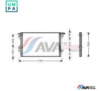 AVA COOLING SYSTEMS RTA5280 Air conditioning condenser
