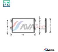 AVA COOLING SYSTEMS RTA5366 Air conditioning condenser