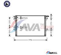 AVA COOLING SYSTEMS RTA5382 Air conditioning condenser