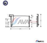 CONDENSER AIR CONDITIONING SB5039 FOR SAAB B205L/B205E 2.0L B235E/B235R 2.3L 9-5