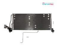Condenser, air conditioning THERMOTEC KTT110028 For OPEL, CHEVROLET
