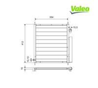 Condenser, air conditioning VALEO 812719 For HONDA