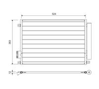 Condenser, air conditioning VALEO 814155 for ABARTH,FIAT,FORD,LANCIA