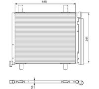 Condenser, air conditioning VALEO 814168