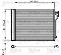 Condenser, air conditioning VALEO 814192