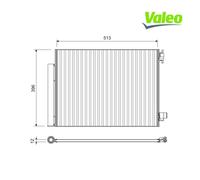 Condenser, air conditioning VALEO 814373 For DACIA, RENAULT