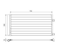 Condenser, air conditioning VALEO 814378 for RENAULT