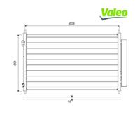 Condenser, air conditioning VALEO 822595 For TOYOTA