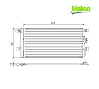 Condenser, air conditioning VALEO 822648 For AUDI