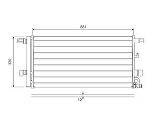 Condenser, air conditioning VALEO 822650