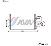 AVA Aircon Condenser VO5149 for VOLVO C30 (2007) C30 1.6 etc