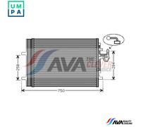 CONDENSER AIR CONDITIONING VO5161D FOR VOLVO V60/Van V40/Hatchback S80/II S60