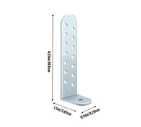 Condenser Bracket Kit, Heavy Duty Construction, 4 Pieces, AC Condenser Bracket, Air Conditioner Tie Down Kit, Space Saving And Practical Design, For Home, Hotel, Garage, Industrial Space, And Business
