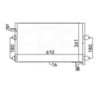 Condenser CG553G 260700 922810 35584 8FC351036081 08102002 TSP0225072 94164