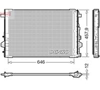 Condenser DENSO DCN17059 for MERCEDES-BENZ