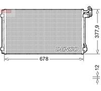 Condenser DENSO DCN32068 for SEAT VW
