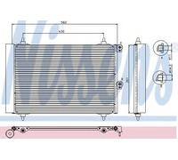 Condenser For CITROEN BERLINGO 1.6 HDI 07/05-03/08 BERLINGO MULTISPACE PEUGEOT