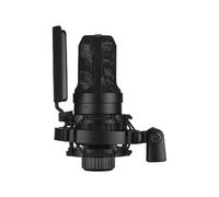 Condenser Microphone, 48V Phantom Power XLR Studio Mic with Shock Mount for Sound Cards Mixers, Karaoke Recording