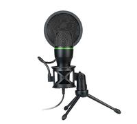 Condenser Microphone RGB Podcast Microphone | USB Streaming Recording Kit with Desktop Stand, Mute Button, Noise Filter | Plug and Play Microphone for Music Production, Narration, Gaming, Live Chat