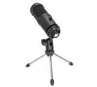 Condenser Microphone, USB Drive Free for WINDOWS/for LINUX, for voice chat, network hosting, network shouting, recording, music listening, etc