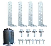 Condenser Rack Kit, Tie Down Mount | Condenser Bracket for Industrial Masonry Concrete Ground Outdoor Business Garage Hotel