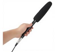 Condenser Shotgun Microphone, Cardioid Directional Shotgun Mic, Cardioid Professional Camera Microphone with 3 Pin XLR Connector for Camcorders