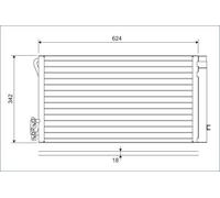 Condenser Valeo 814012 for BMW
