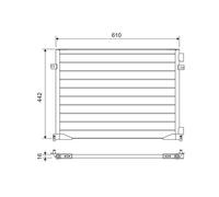 Condenser Valeo 817644 for OPEL RENAULT
