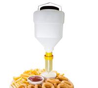 Condiment Bottle,Hangable Salad Dispenser - Leakproof Refillable Container Bottle for Sauces Dressing Cooking Ketchup Sour Cream Condiment Storage Organization
