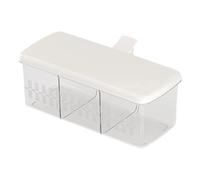 Condiment Containers With - Storage Containers Of 3 | Clear Condiment Jars Leak Proof with Handle for Salt, Sugar, Chili Powder, Spice Storage,