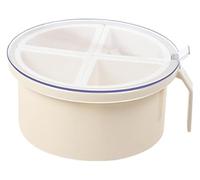 Condiment Jar Spice Container, 4 Grid Seasoning Box, 7.3 X 6.5 in Round, Sugar Storage Organizers for Jewelry, Medicines