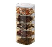 Condiment Rack - Multi-Purpose Storage Box with Sealed Cover, Durablee Kitchen Organizer, Compact Cooking Tool, Household Jars | Seasoning Holder for Salt, Sugar, Cardamom, Spices, Coffee