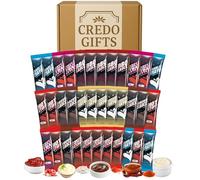 Condiment Sachet Hamper x 35 - Mayo Portions, Ketchup Packs, Hot Sauce Mix, BBQ Style Servings, Brown Sauce, Garlic Mayo, Sweet Chilli Sachets, Mini Condiments for Lunch, Travel, Airbnb, On the Go