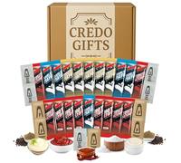 Condiments Sauce Sachets Travel Gift Box - 30 Portions: Tomato Ketchup, Garlic Mayo, Hot Sauce, Smooth Mayonnaise, Salt & Pepper - Table Flavour Variety Pack for Meals, Travel, Lunches or Airbnb Stays