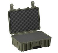 Condition 1 18" Medium Waterproof Hard Case with Foam, Model 801, Portable Protective Storage Box for Travel, Tactical Gear, Made in USA, 18.36"x13.70"x 7.03" Green