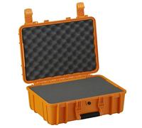 Condition 1 18" Medium Waterproof Hard Case with Foam, Model 801, Portable Protective Storage Box for Travel, Tactical Gear, Made in USA,18.36"x13.70"x 7.03" Orange